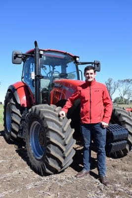 Case IH product manager for mid-sized tractors, Peter Elias, says demand has slowed for mid-sized tractor sales.