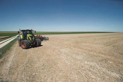 CLAAS' 'TURN IN' automatic machinery guidance system facilitates turning at headlands.