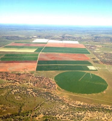 Pivot, lateral move irrigation and water storage on Cunnamulla's Hortonvale