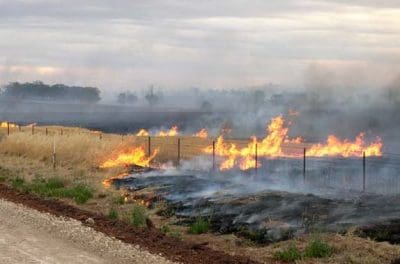 NSW croppers are on alert for fires.