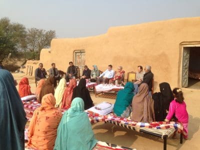 The ACIAR pulse project team includes three members who have both agronomy and social science skills to effectively engage with women farmers in Pakistan. At the initial meetings the farming women were very willing to share their experiences and explain the constraints to their pulse crop production.