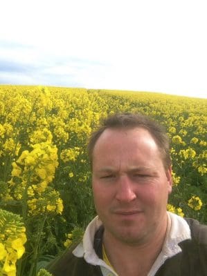 Michael Nichols takes a mid-season selfie in his canola paddock.