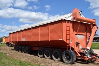 There has been substantial sales activity in second-hand grain-handling equipment.