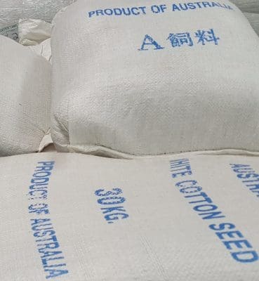 cottonseed bags product of australia
