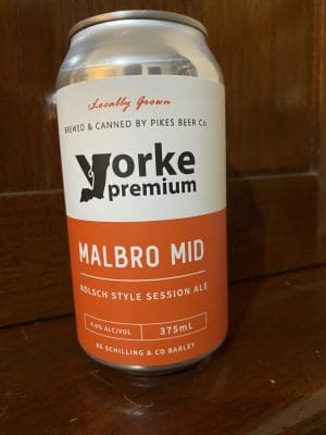 Yorke Premium beer is made with malt made from barley grown by AG Schilling.