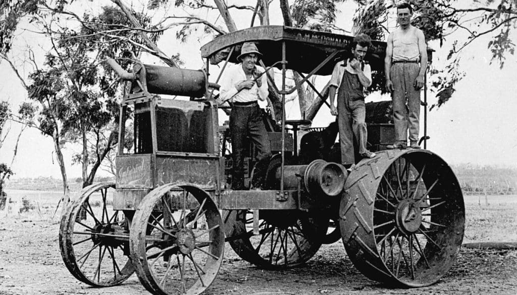 EB oil tractor on show at National Museum Grain Central